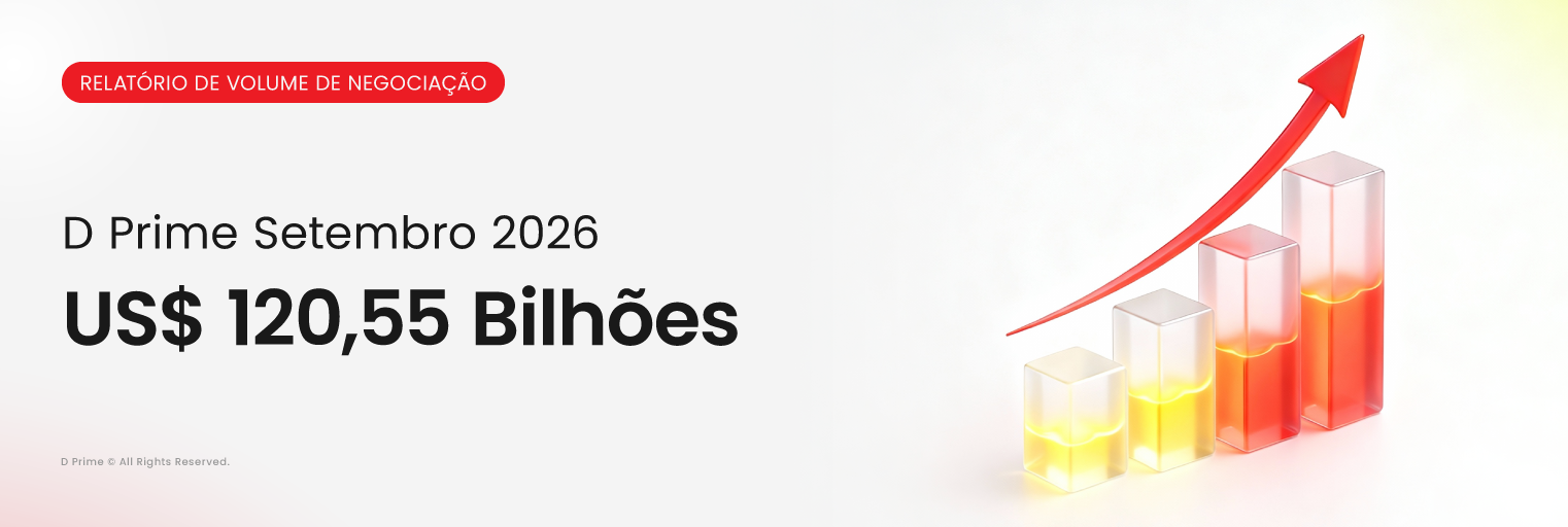 Relatório de Volume de Negociação da D Prime setembro 2026 com USD 120,55B.